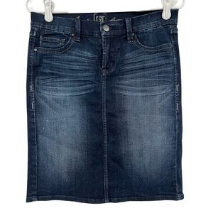 Lit Knee Length Jean Skirt Size 26 (2) Women's